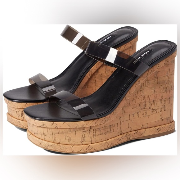 NWOT Nine West Rapps Wedge Sandal - Picture 1 of 13